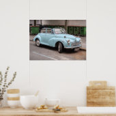 Old Morris Minor Convertible Tourist Poster (Küche)