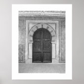 Old Mosque Door (B&W) Poster (Vorne)