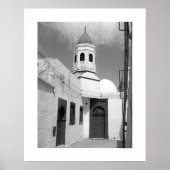 Old Mosque in Tripoli (B&W) Poster (Vorne)