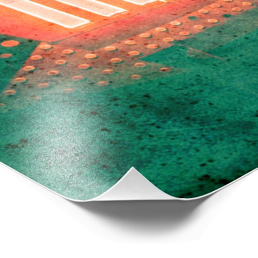 Old Motel Fotodruck (Ecke)