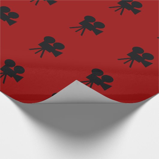 Old Movie Camera Geschenkwrap Geschenkpapier (Ecke)