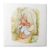 Old Mrs Rabbit (Little Red Riding Hood) (B Potter) Fliese (Vorderseite)