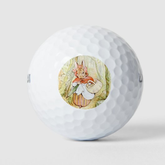 Old Mrs Rabbit (Little Red Riding Hood) (B Potter) Golfball (Vorderseite)