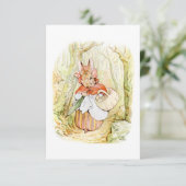 Old Mrs Rabbit (Little Red Riding Hood) (B Potter) Karte (Stehend Vorderseite)