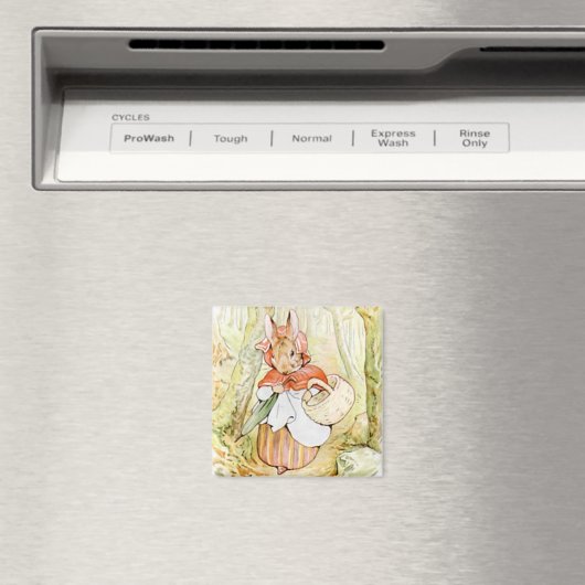 Old Mrs Rabbit (Little Red Riding Hood) (B Potter) Magnet (In Situ (Geschirrspüler))