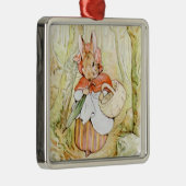 Old Mrs Rabbit (Little Red Riding Hood) (B Potter) Ornament Aus Metall (Rechts)