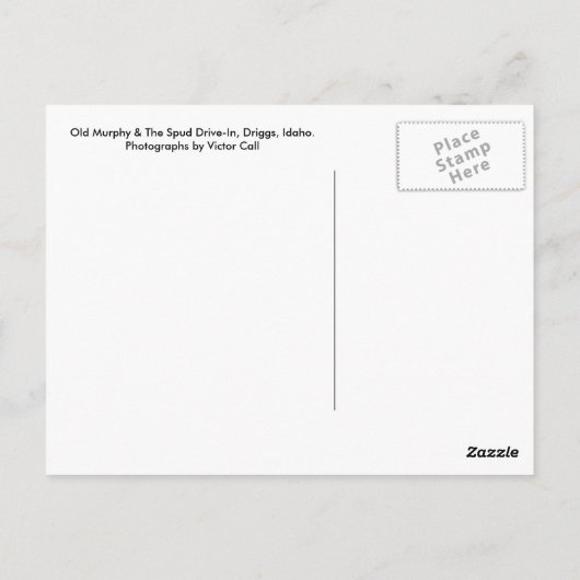Old Murphy/Spud Drive-In Postkarte (Rückseite)