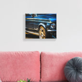 Old Muscle Classic Car Driver Drive Leinwanddruck (Insitu (Wohnzimmer))
