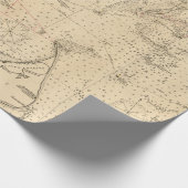 Old Nantucket & Cape Cod Map (1894) Geschenkpapier (Ecke)