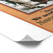 Old Navy Recruiting Poster um 1917 (Ecke)