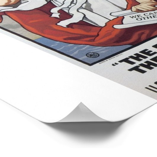 Old Navy Recruiting Poster um 1917 (Ecke)