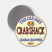Old Net Crab Shack Logo Magnet (Vorderseite/Rückseite)