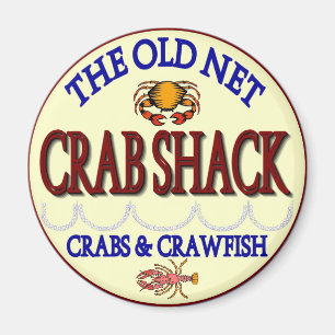 Old Net Crab Shack Logo Magnet