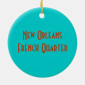 Old New Orleans French Quarter Keramikornament (Hinten)