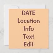 Old New Orleans Map bearbeiten Text, Party Einladu Einladung (Rückseite)