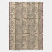 Old New Orleans Map Decke (Vorderseite Vertikal)