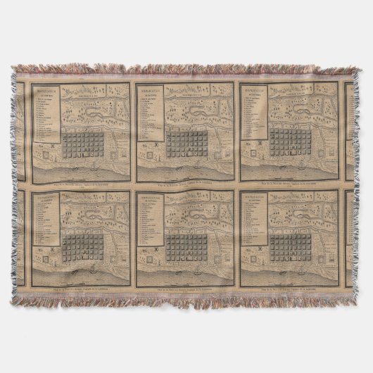Old New Orleans Map Decke (Vorderseite)