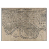 Old New Orleans Map Schneidebrett (Vorderseite)