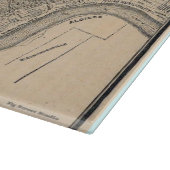 Old New Orleans Map Schneidebrett (Ecke)