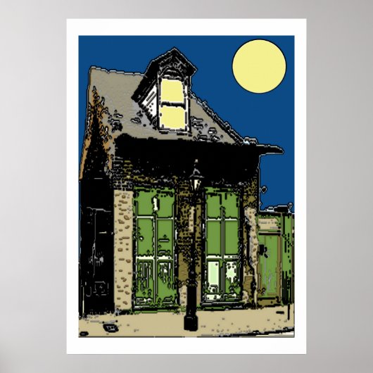 Old New Orleans Shotgun House Poster (Vorne)