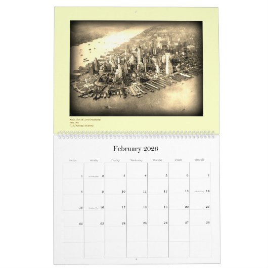 Old New York, A 2025 Calendar Kalender (Feb 2026)