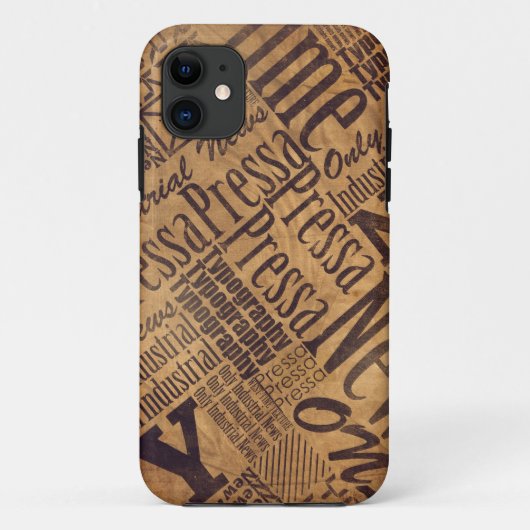 OLD NEWSPAPER Case-Mate iPhone HÜLLE (Rückseite)