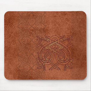 Old Norse Dragon Mouse Pad - Viking Art Desk Mat Mousepad