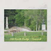Old North Bridge, Concord, MA Postkarte (Vorderseite)