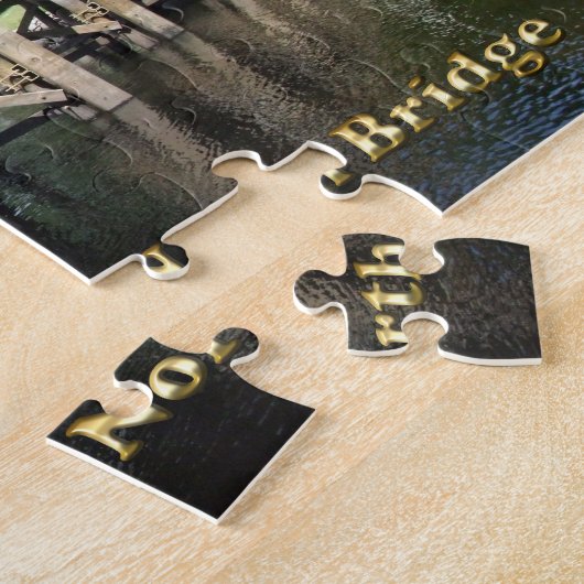 Old North Bridge - Revolutionäres Kriegsabkommen M Puzzle (Seite)