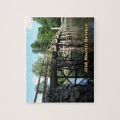 Old North Bridge - Revolutionäres Kriegsabkommen M Puzzle (Vertikal)