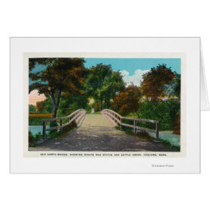 Old North Bridge View of Minute Man Statue # 2