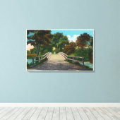 Old North Bridge View of Minute Man Statue # 2 Leinwanddruck (Insitu (Holzboden))