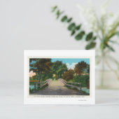 Old North Bridge View of Minute Man Statue # 2 Postkarte (Stehend Vorderseite)