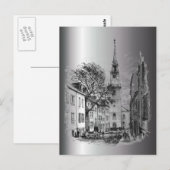 Old North Church Postkarte (Vorne/Hinten)
