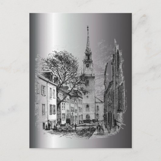 Old North Church Postkarte (Vorderseite)