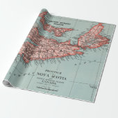 Old Nova Scotia Canada Map (1925)  Geschenkpapier (Ungerollt)