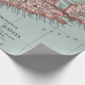 Old Nova Scotia Canada Map (1925) Geschenkpapier (Ecke)