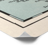 Old Nova Scotia Canada Map (1925) Poster (Ecke)