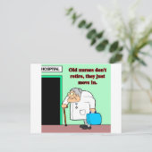 Old Nurses Postkarte (Stehend Vorderseite)