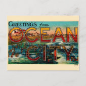 Old Ocean City NJ Postcard Postkarte (Vorderseite)