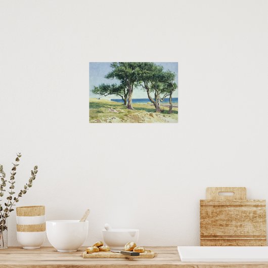 Old Olive Trees, Bordighera Poster (Küche)