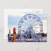 Old Orchard Beach Ferris Wheel New England Postkarte (Vorne/Hinten)