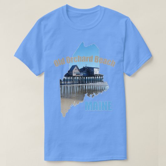 Old Orchard Beach Maine Geschenk Souvenir OOB Pier T-Shirt (Design vorne)