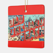 Old Orchard Beach Maine Greetings Keramikornament (Links)