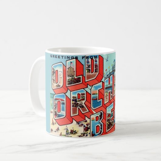 Old Orchard Beach Maine Mug Kaffeetasse (Vorderseite Links)