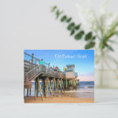 Old Orchard Beach Maine Postkarte (Stehend Vorderseite)