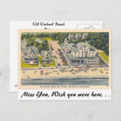 Old Orchard Beach, Maine Postkarte (Vorne/Hinten)