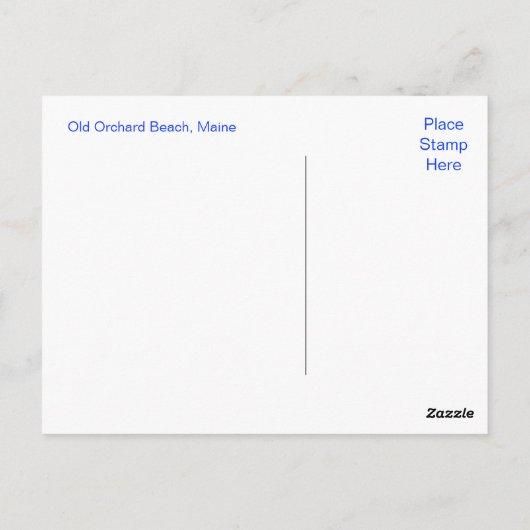 Old Orchard Beach Maine Postkarte (Rückseite)