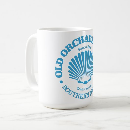 Old Orchard Beach (Muschel) Kaffeetasse (Vorderseite Links)