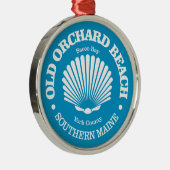 Old Orchard Beach (Muschel) Ornament Aus Metall (Rechts)